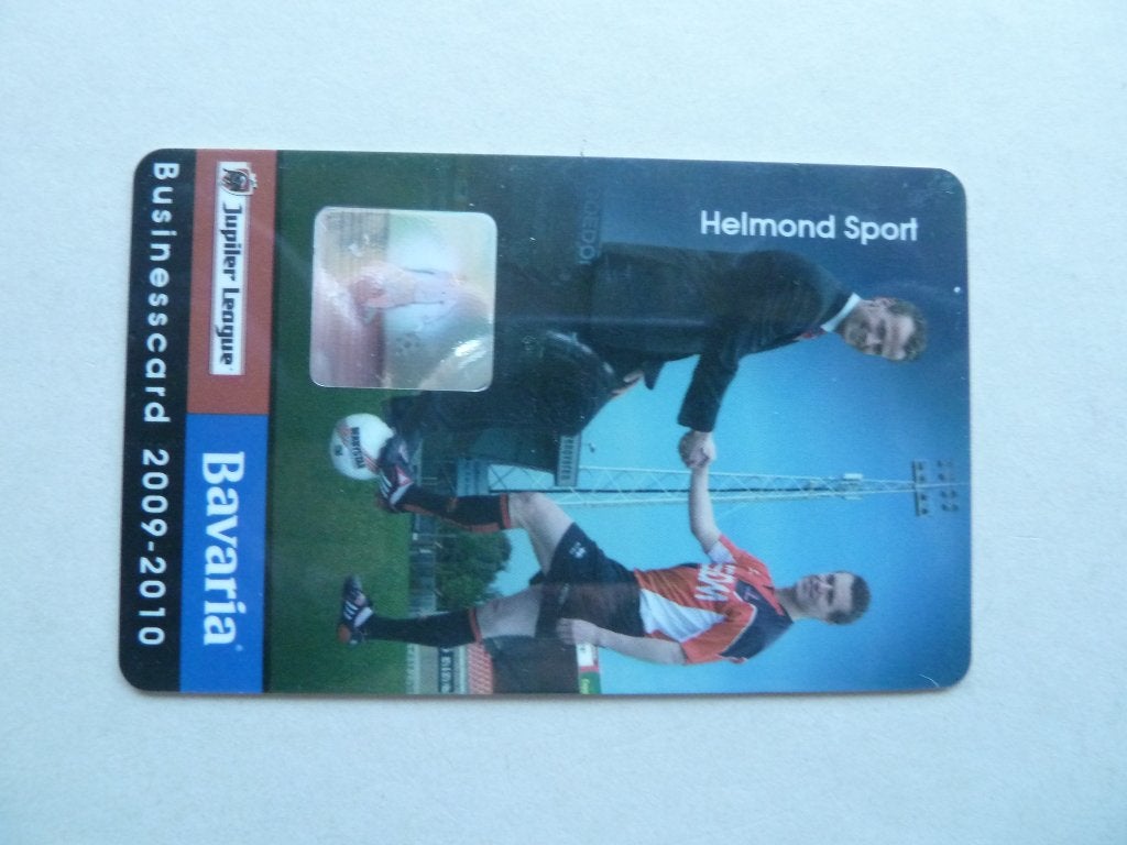 Businesscard.  Helmond Sport. 2009/2010. Groen ongelopen, Verzamelen, Ophalen of Verzenden, Zo goed als nieuw, Overige binnenlandse clubs