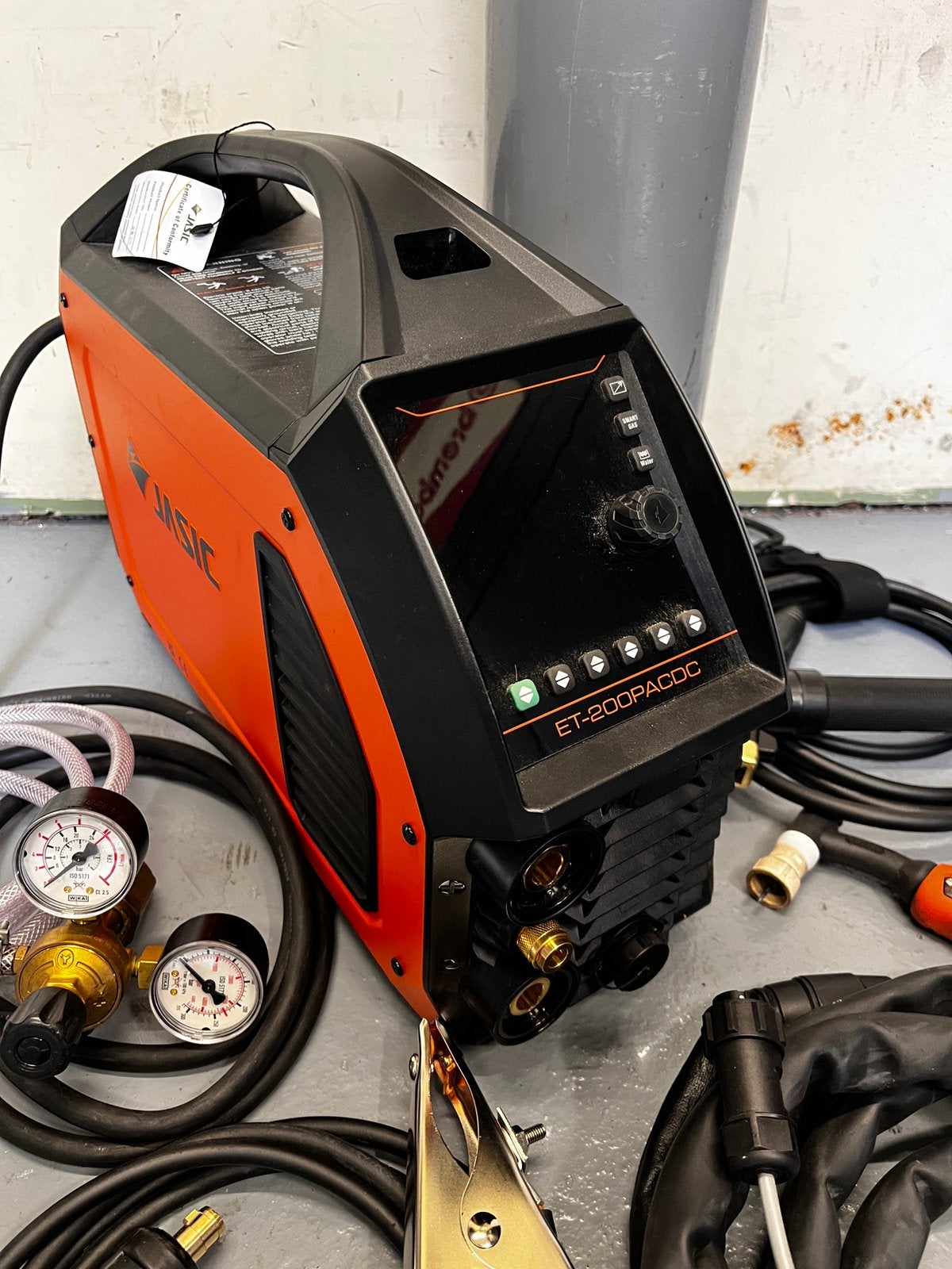 Tig lasapparaat jasic evo AC/DC, staal, alu, rvs, compleet, Doe-het-zelf en Verbouw, Gereedschap | Lasapparaten, Ophalen, Zo goed als nieuw