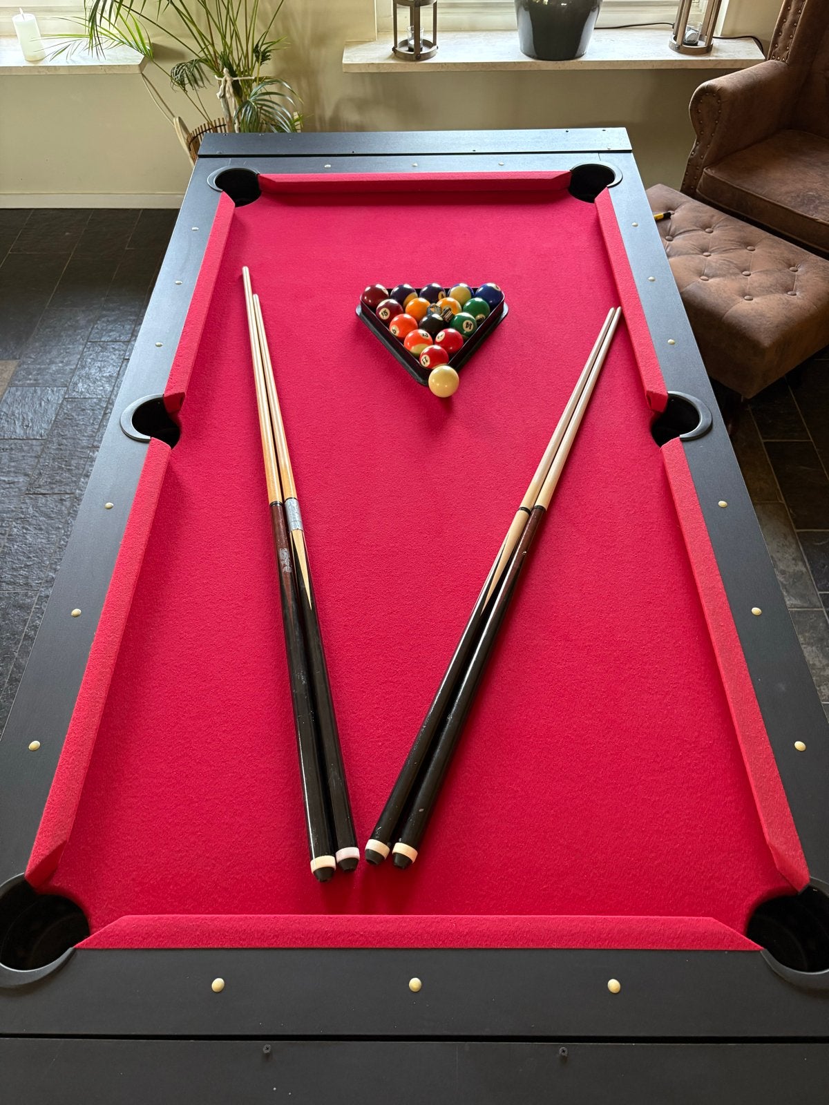 Cougar Pooltafel / Airhockeytafel 2-in-1, Sport en Fitness, Biljarten en Poolen, Ophalen, Gebruikt, Pooltafel