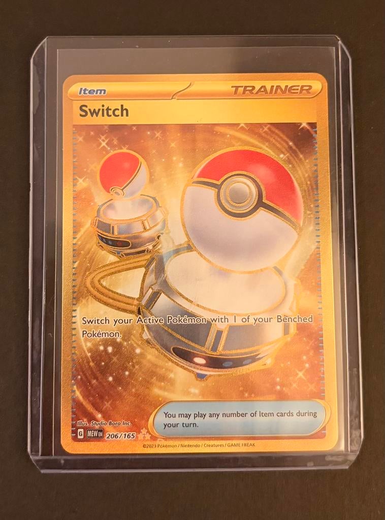 Switch 206/165 | MEW/151 Pokémon kaart, Ophalen of Verzenden, Zo goed als nieuw, Losse kaart