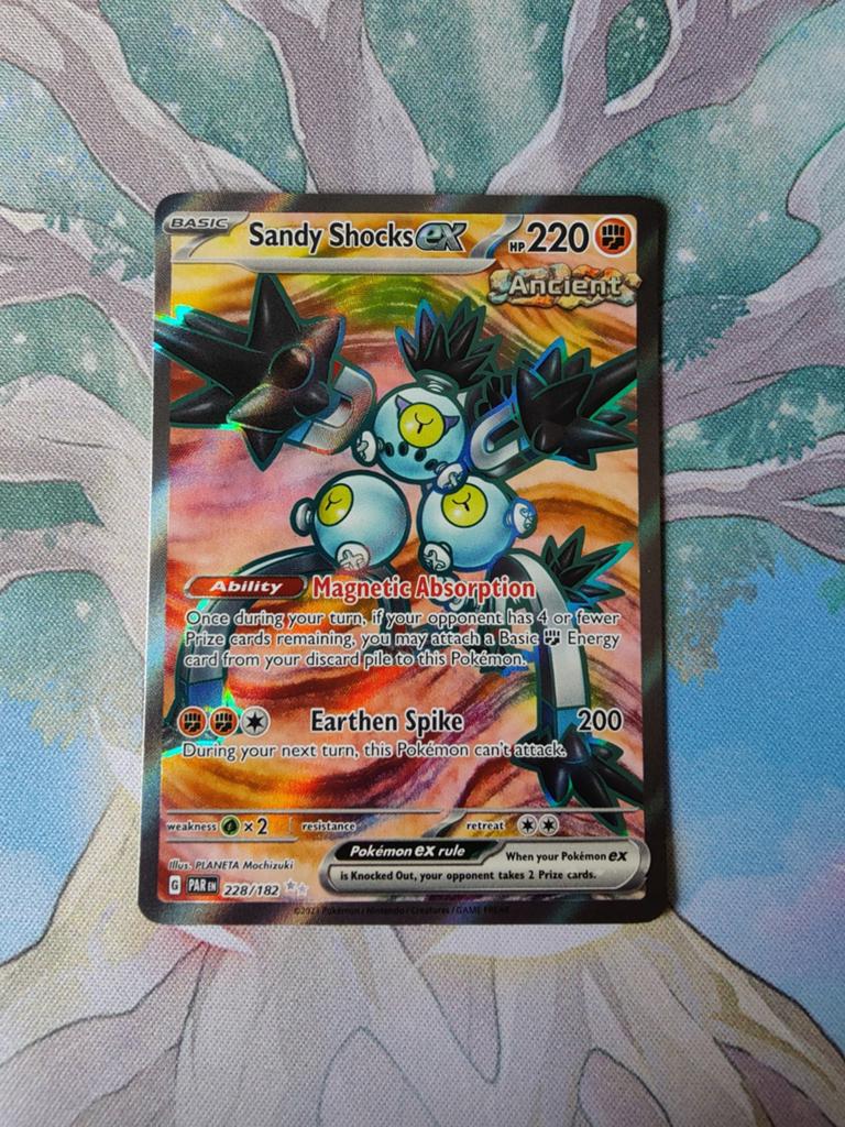 Pokemon paradox rift sandy shocks ex full art 228/182, Hobby en Vrije tijd, Ophalen of Verzenden, Nieuw, Losse kaart, Foil