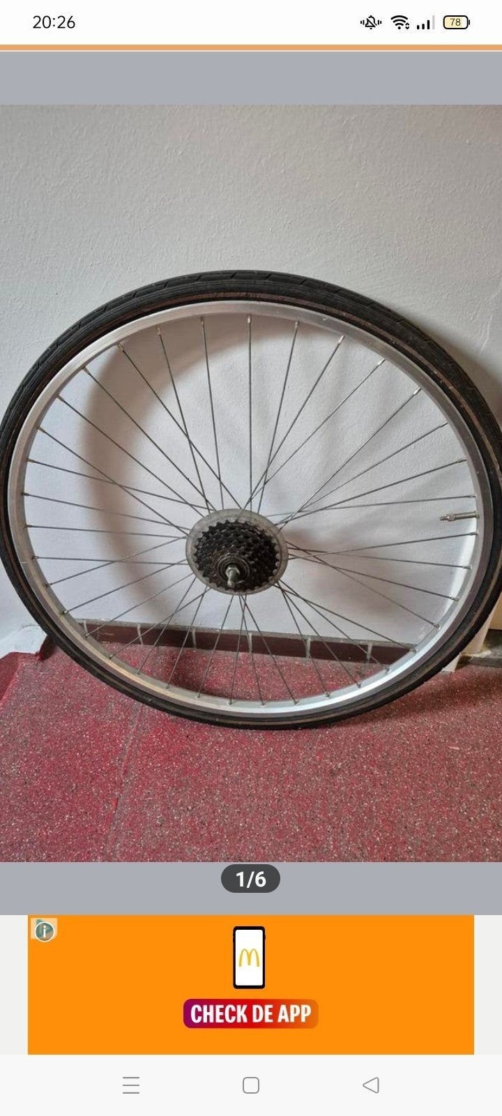mooie achterwiel, Fietsen en Brommers, Ophalen