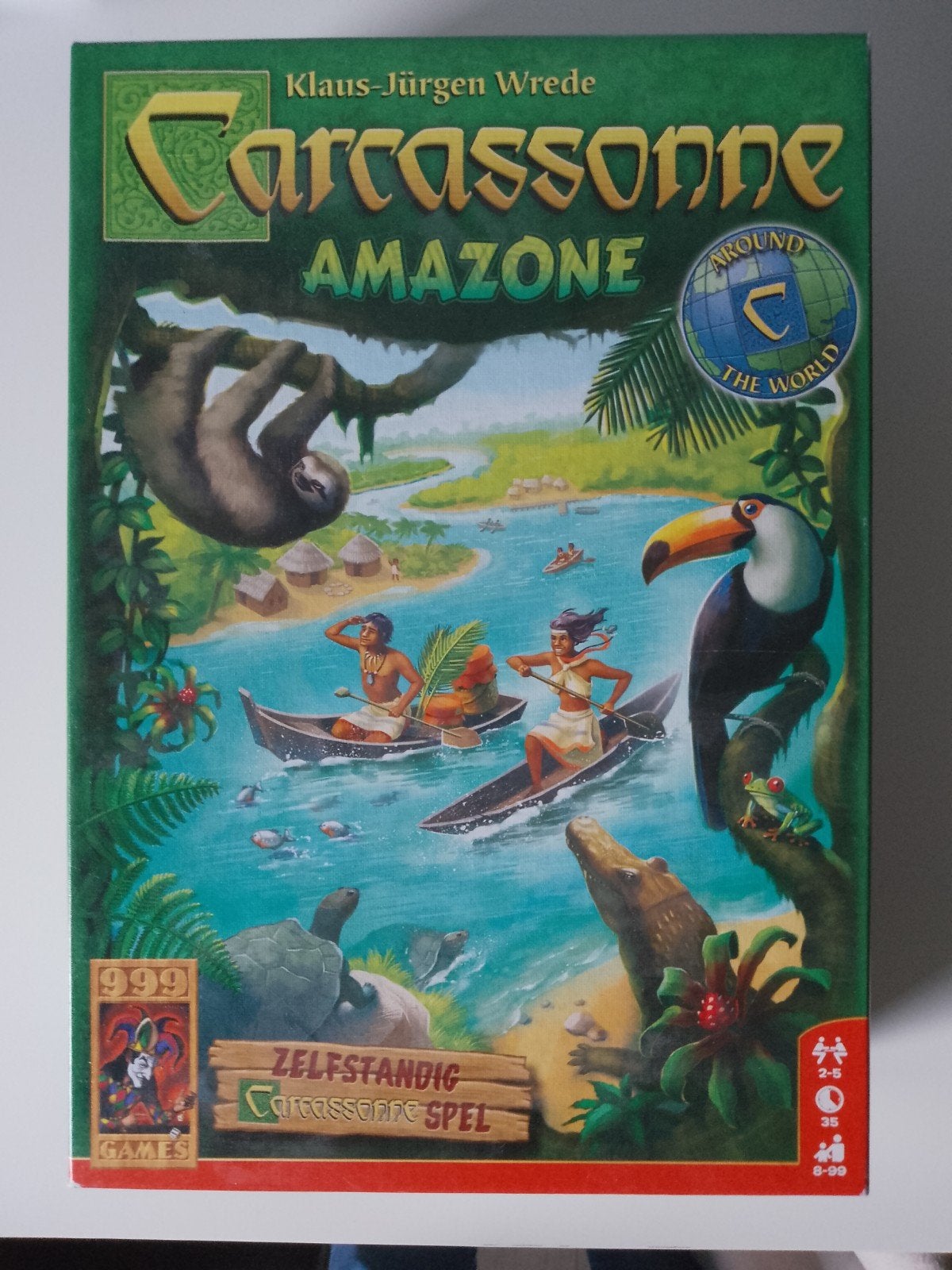 Carcassonne Amazone - 999 Games Bordspel, Hobby en Vrije tijd, Gezelschapsspellen | Bordspellen, Vijf spelers of meer, Ophalen