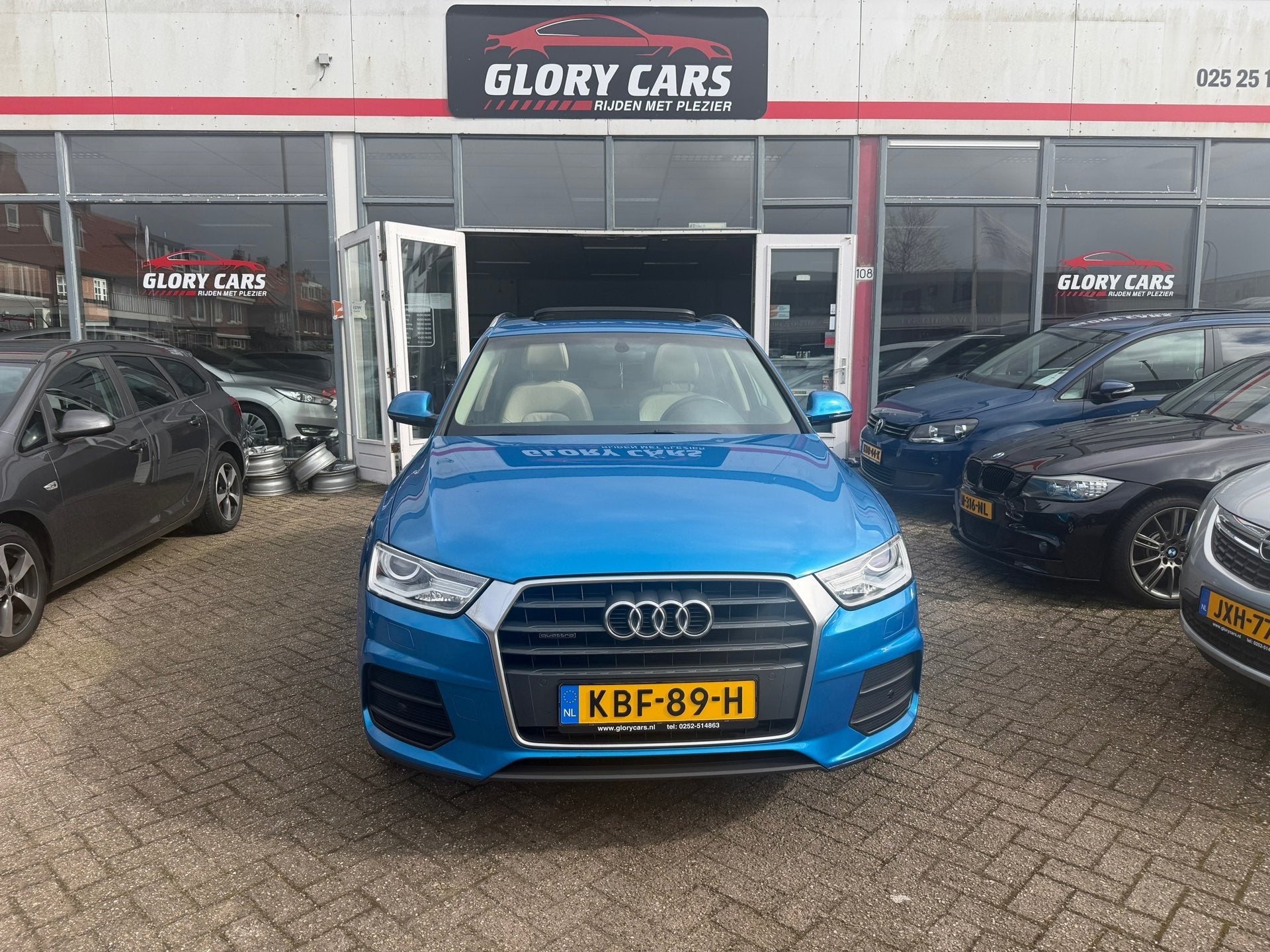 Audi Q3 2.0 TFSI quattroDesign Pro Line Plus AUTOMAAT-PANO-L, Auto's, Audi, 15 km/l, Gebruikt, 1984 cc, Blauw