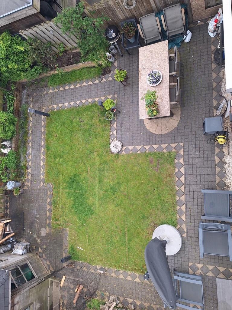 +/-25m2 Gebruikte terrastegels en klinkers voor tuin/ terras, Tuin en Terras, Tegels en Klinkers, Ophalen, Gebruikt, Klinkers