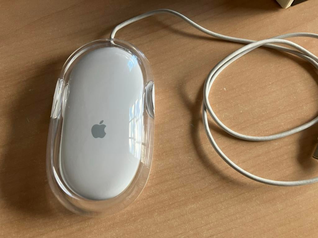 Apple mouse muis transparant usb zgan, Ophalen of Verzenden, Gebruikt, Bedraad, Muis