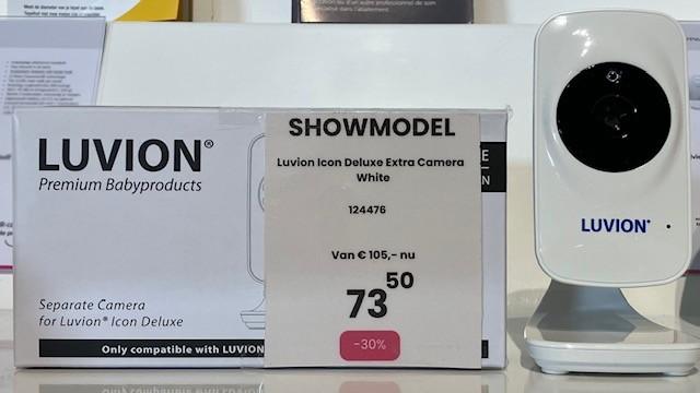 Luvion Icon Deluxe Extra Camera White, Kinderen en Baby's, Babyfoons, Zo goed als nieuw, 100 tot 250 meter, Camera, Ophalen of Verzenden