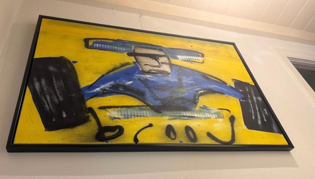 Herman Brood - Formula Una (1994) - Acryl en spuitbus, Antiek en Kunst, Kunst | Schilderijen | Modern, Ophalen of Verzenden