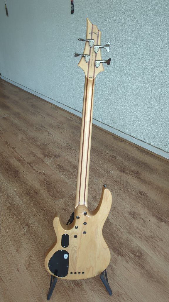 ESP LTD B204SM Natural Satin 4 snarige basgitaar, Ophalen, Zo goed als nieuw, Elektrisch