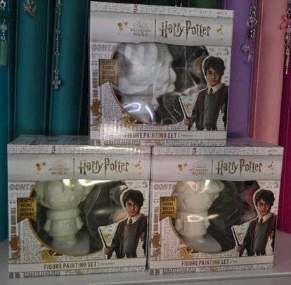 Harry Potter Gipsfiguren Set (3 stuks) met Verf en Penseel, Verzamelen, Harry Potter, Ophalen of Verzenden