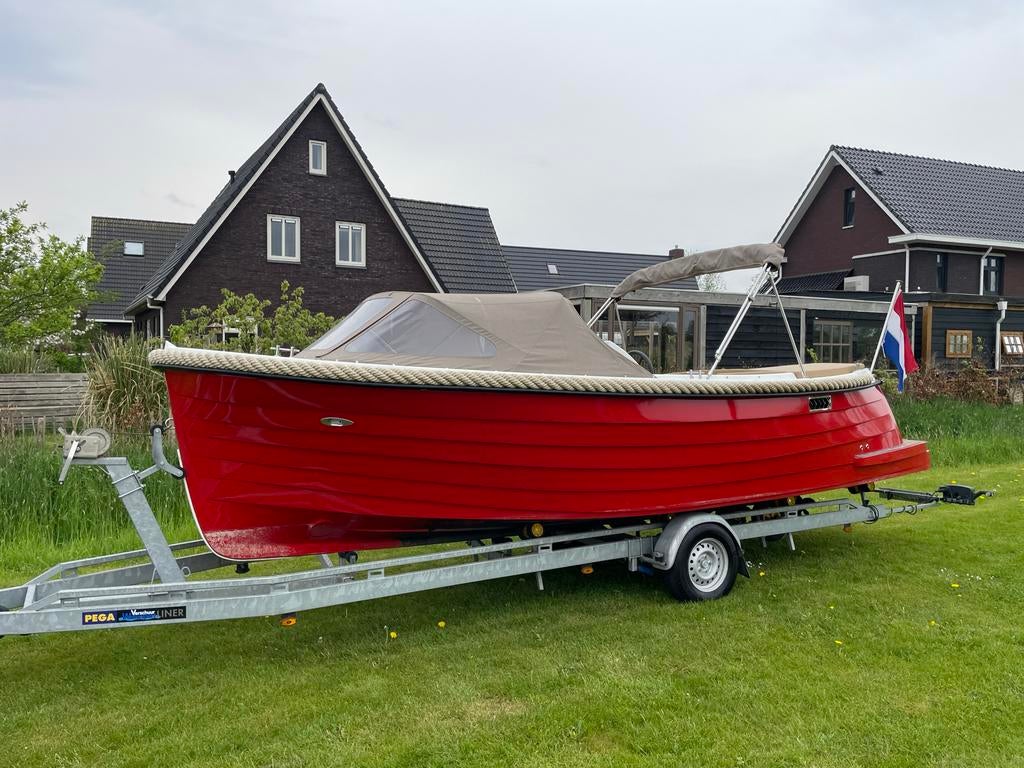 Stijlvolle Corsiva Tender 690 sloep met trailer, Ophalen, 10 tot 30 pk, Gebruikt, 6 meter of meer