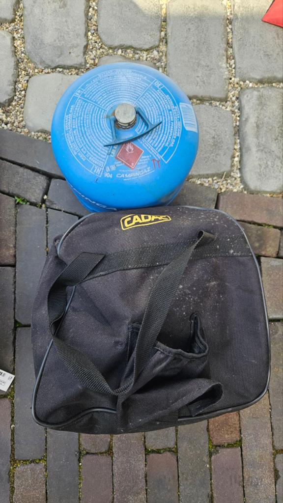 Cadac Brander met Campingaz Gasfles en Draagtas, Ophalen, Gebruikt