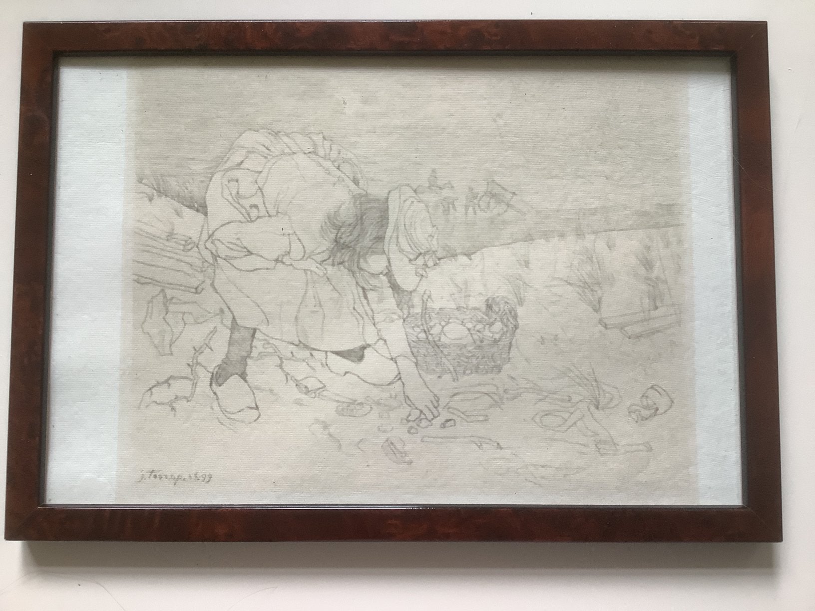 Prent van Jan Toorop, Verzenden, Voor 1940, Zo goed als nieuw