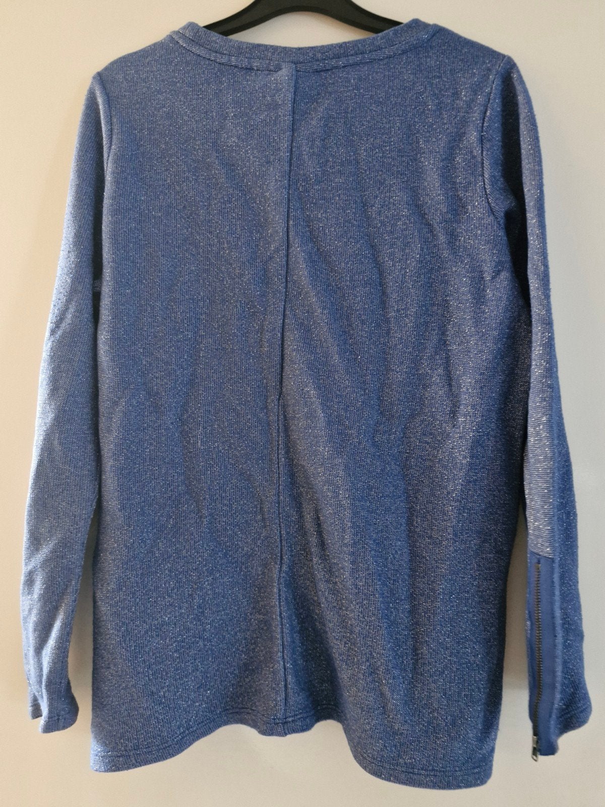 Blauw glitter shirt maat L, Kleding | Dames, Tops, Maat 38/40 (M), Blauw, WE, Onbekend