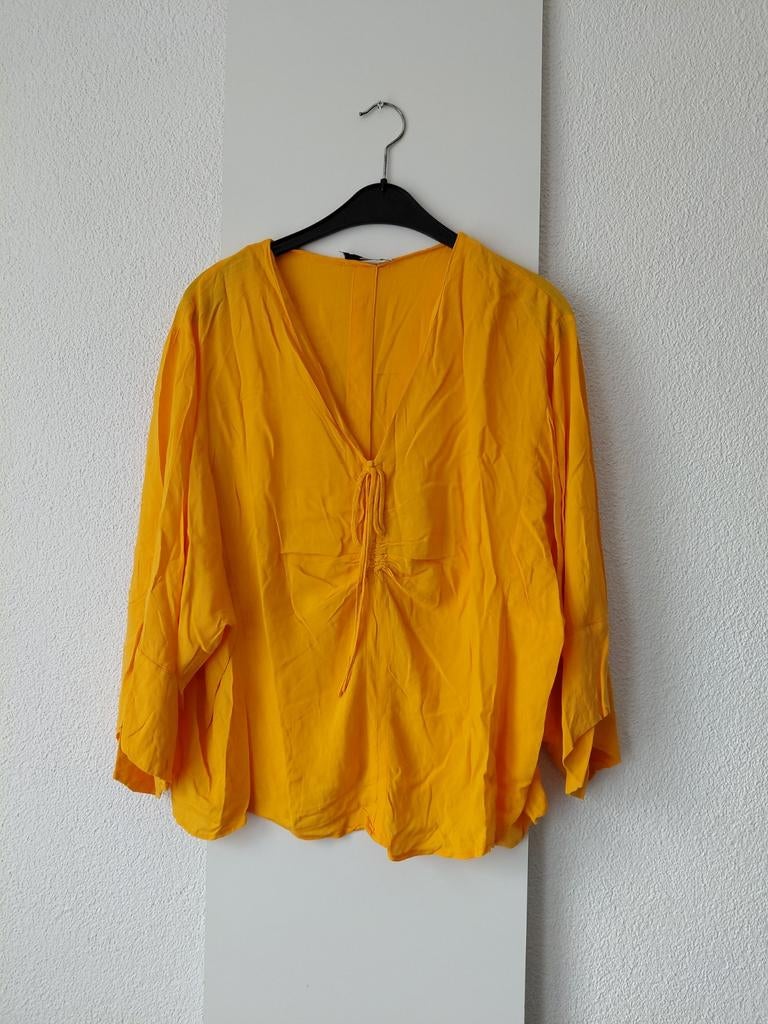 MANGO oranje blouse m, Maat 38/40 (M), Mango, Oranje, Ophalen of Verzenden
