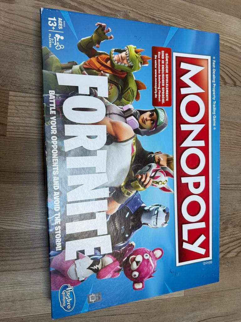 Monopoly Fortnite Editie - Strategisch Bordspel, Een of twee spelers, Verzenden, Zo goed als nieuw
