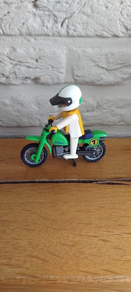Vintage motor met bestuurder, playmobil, Kinderen en Baby's, Speelgoed | Playmobil, Gebruikt, Complete set, Voertuig, Ophalen of Verzenden