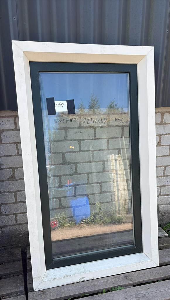 (180) Nieuw kunststof raamkozijn draai kiep incl glas, Kunststof, Raamkozijn, Nieuw, Inclusief glas