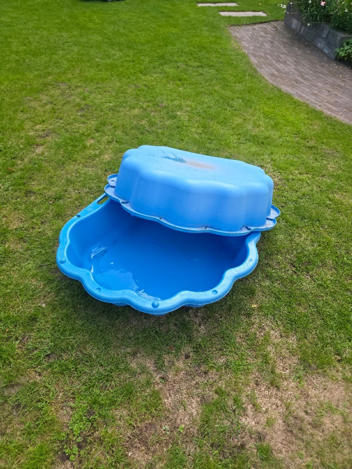 Blauwe zandbak schelp, Ophalen, Gebruikt