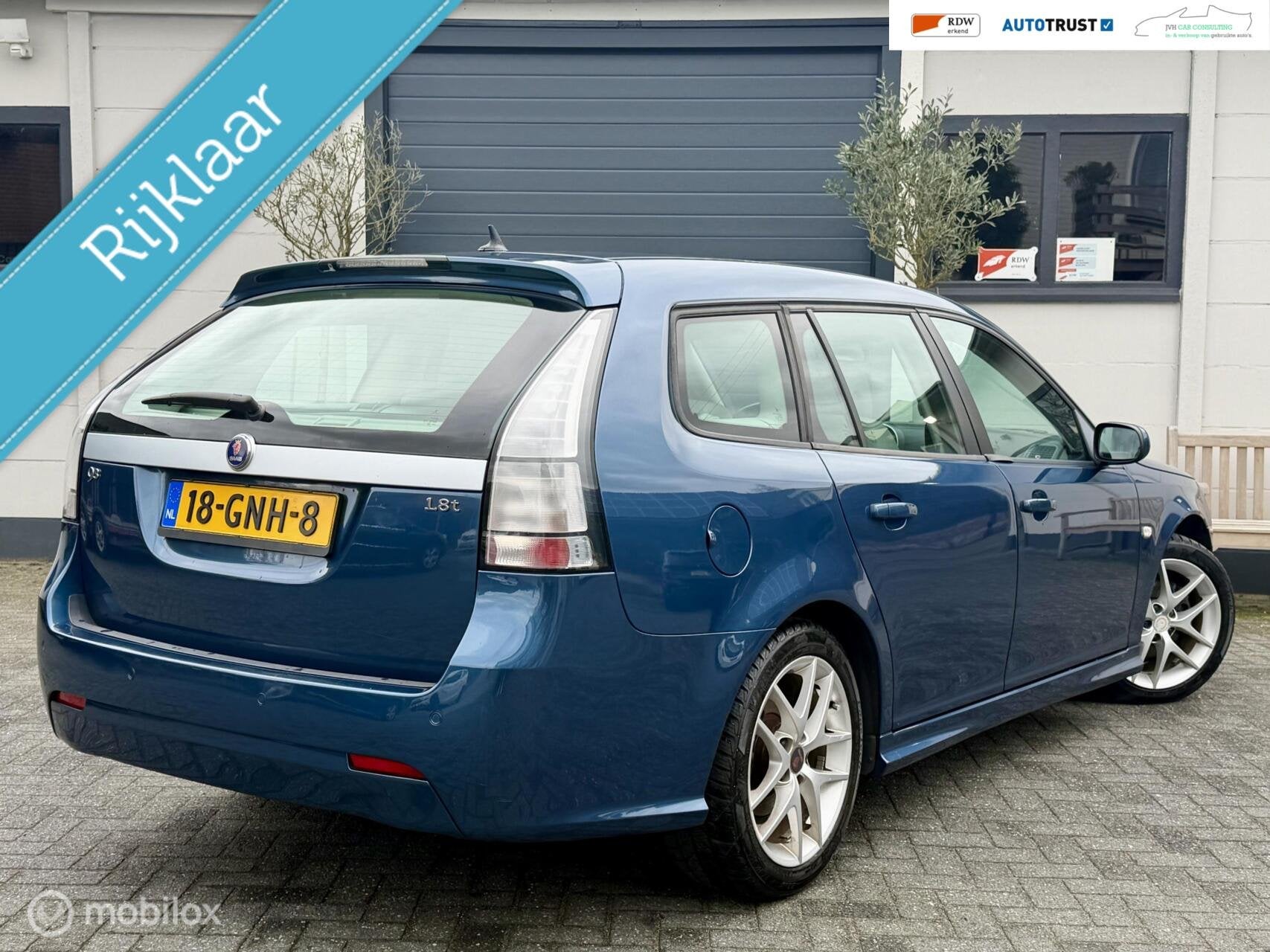 Saab 9-3 Sport Estate 1.8t Linear|RIJKLAAR|1EIG|NAP|GARANTY!, Auto's, Saab, Gebruikt, Beige, 4 cilinders, Leder en Stof