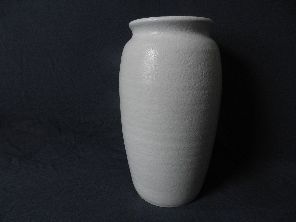 Grote ellipsvormige witte vaas Ravelli h. 24,4 cm. (barst), Ophalen of Verzenden