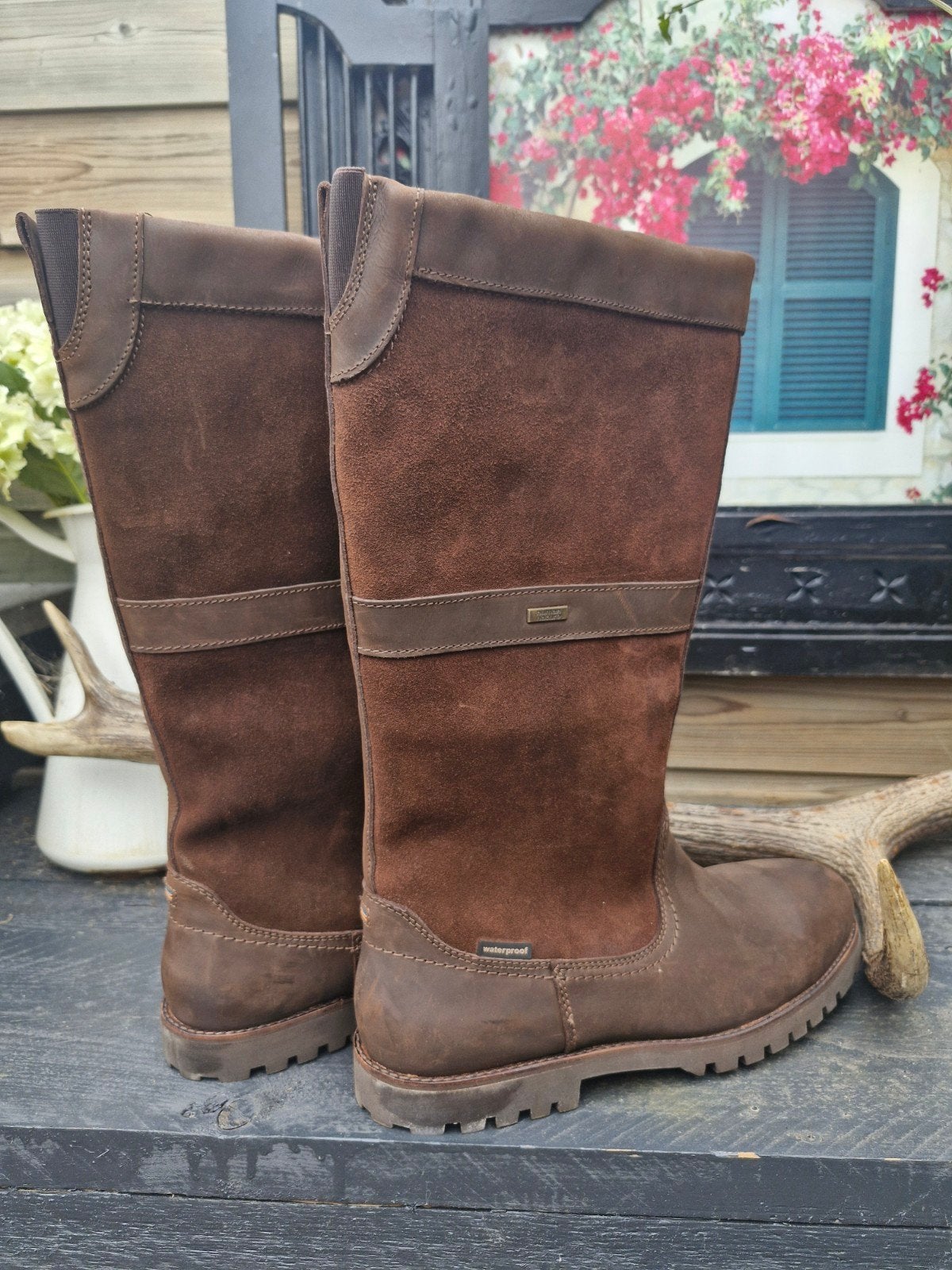 Nieuwe gave hoge leren laarzen gevoerd maat 46 nooit gedrage, Ophalen of Verzenden, Nieuw, Zwart, Boots