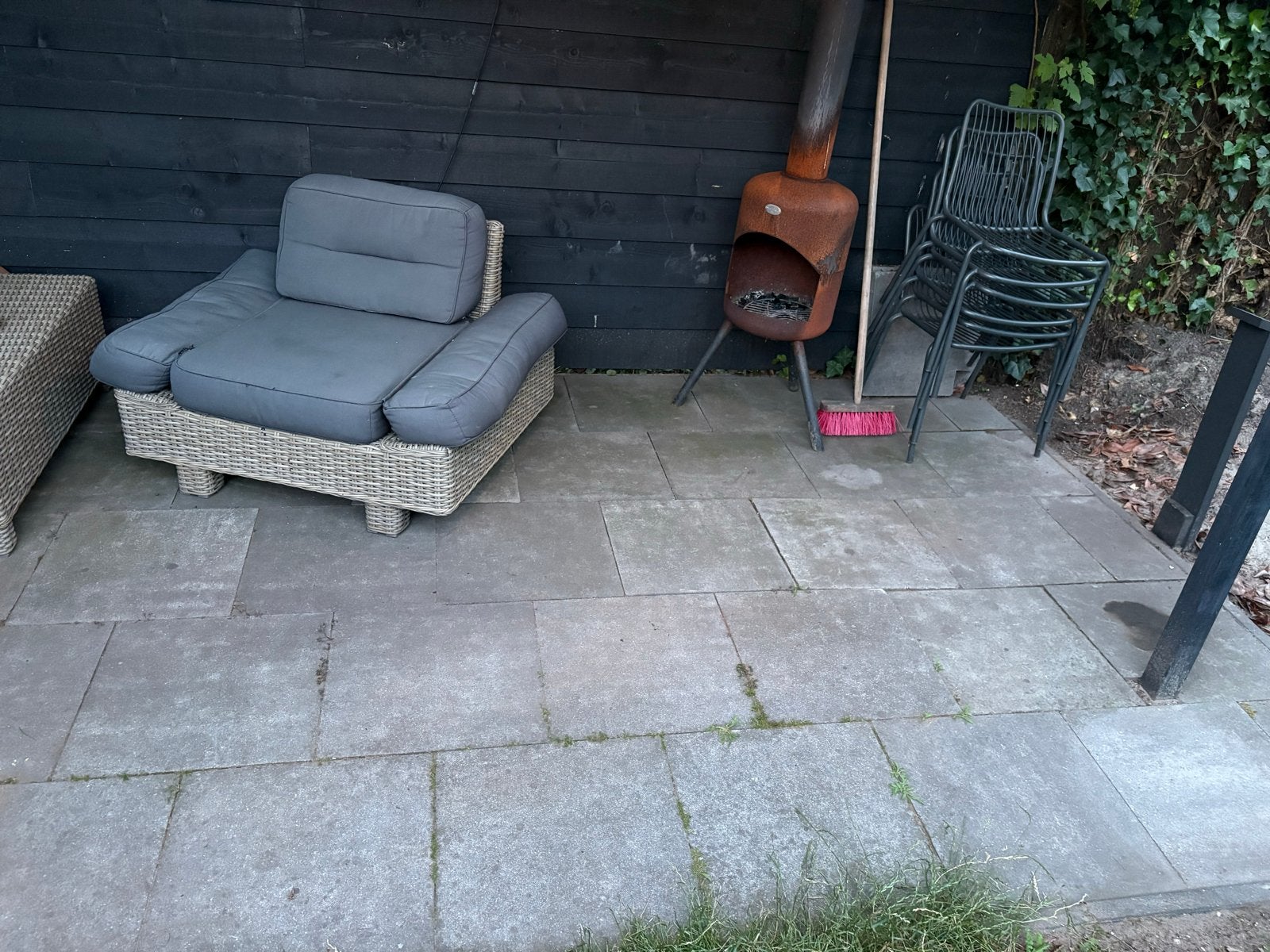 Tuintegels (geen loungeset!) 50x50, Ophalen, Gebruikt, Beton, Terrastegels