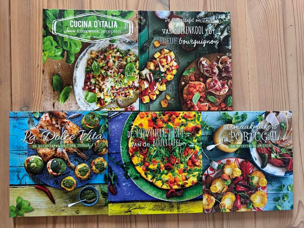 Diverse Kookboeken: Italiaans, Frans, Portugees en meer!, Ophalen of Verzenden, Gelezen, Europa, Hoofdgerechten