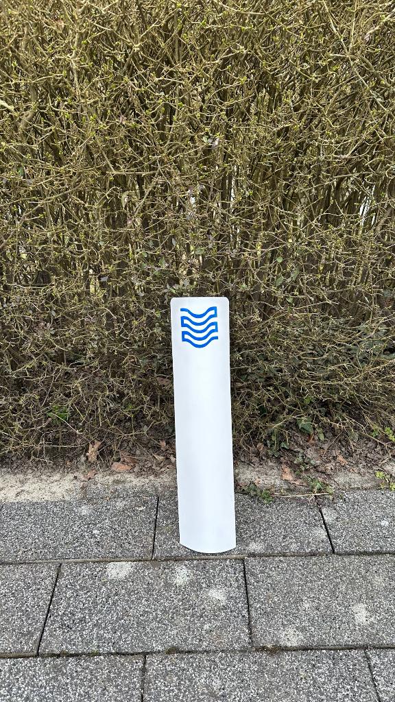 Water win gebied, verkeersbord, Ophalen, Zo goed als nieuw
