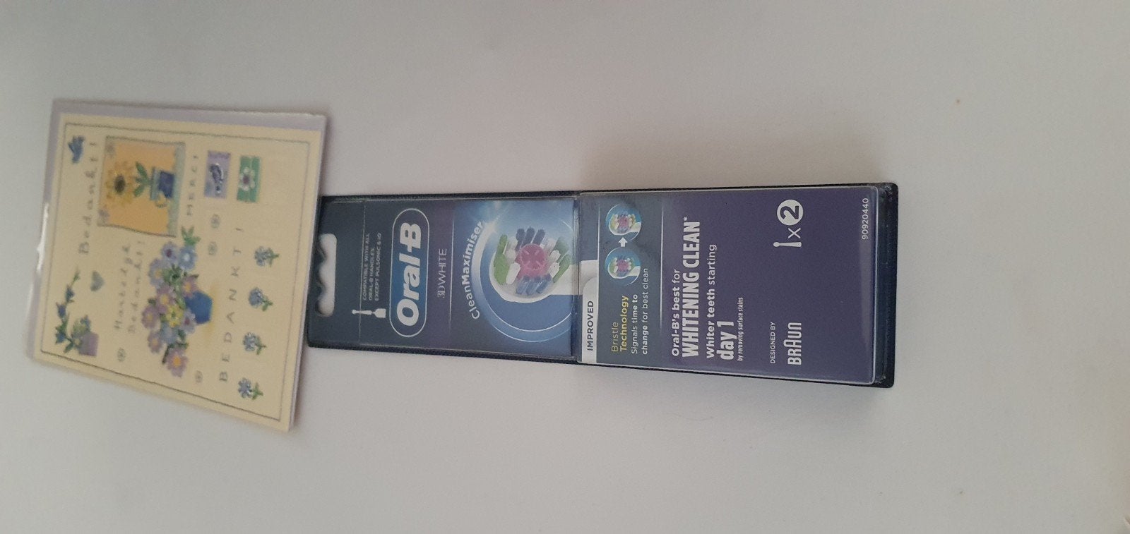 oral b opzetborstels  whiting pakje 2 stuks, Verzenden, Nieuw, Opzetborstel