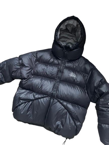 STÜSSY PUFFER BLACK, Verzenden, Zo goed als nieuw, Maat 52/54 (L), Zwart