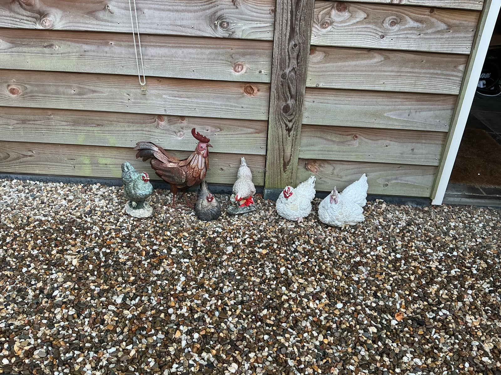 Decoratieve kippen en haan voor tuin of huis, Ophalen, Gebruikt, Meerkleurig, Landelijk