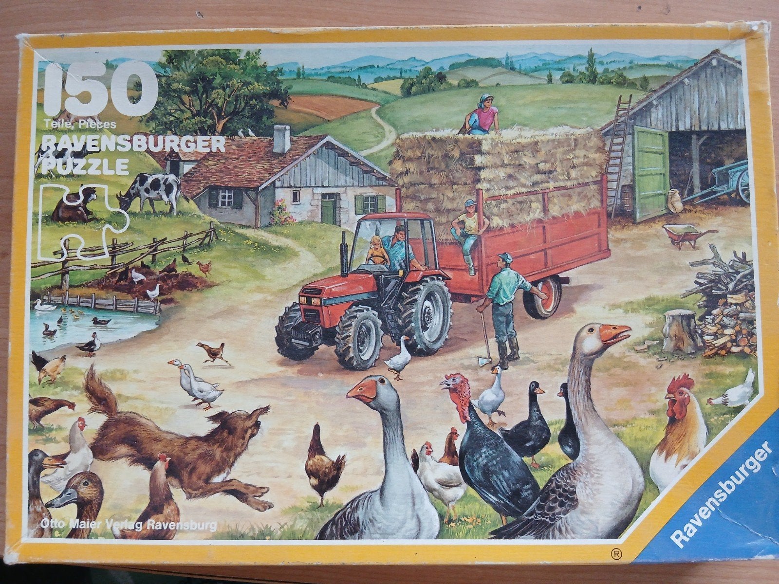 Ravensburger legpuzzel 150 stukjes - Boerderijtafereel, Ophalen of Verzenden, Minder dan 500 stukjes, Gebruikt, Legpuzzel