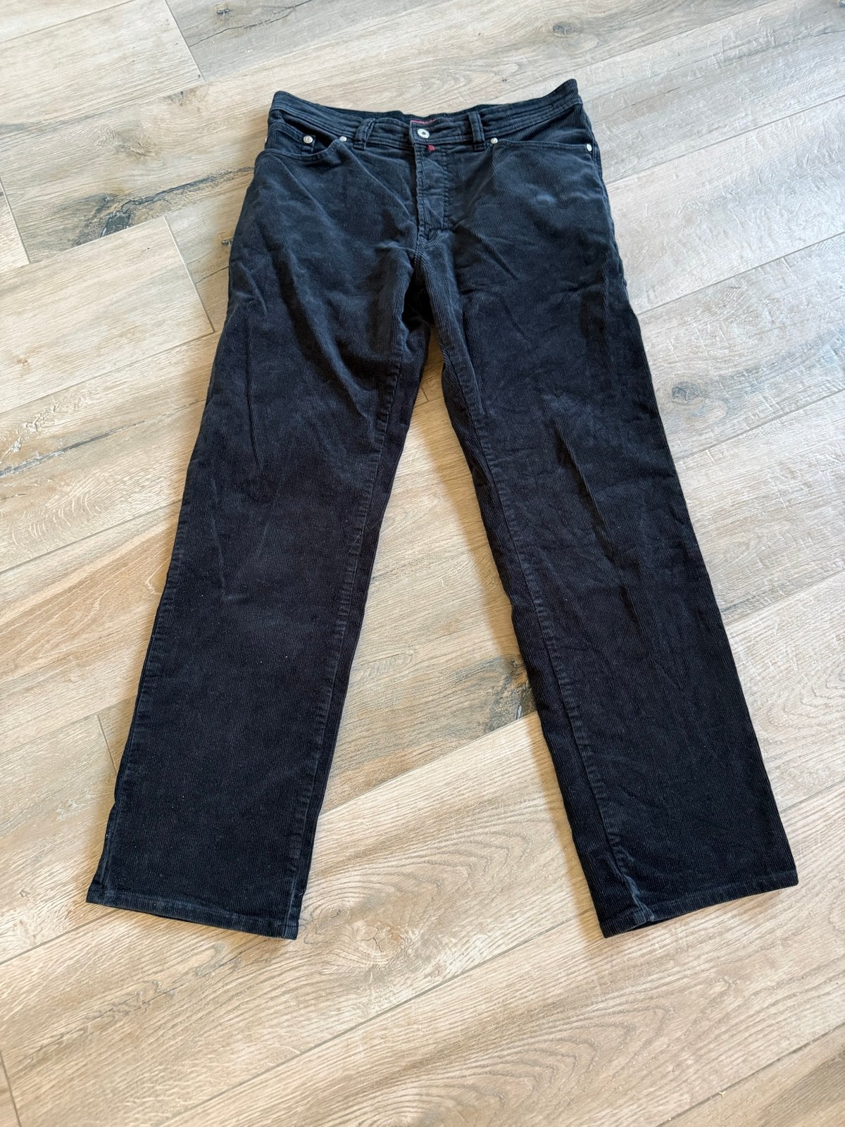 Pierre Cardin Jeanswear Corduroy Broek W34/L32 Zwart, Ophalen of Verzenden, Zo goed als nieuw, Zwart, W33 - W34 (confectie 48/50)