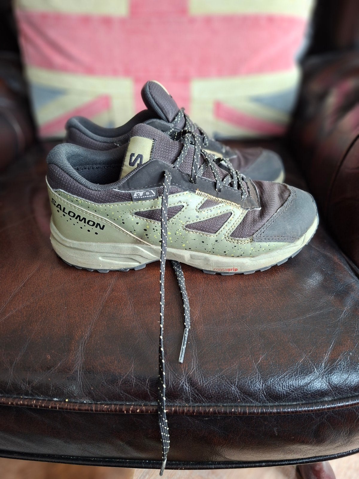 🎯 Salomon outway junior kinder wandelschoenen maat 35, Ophalen of Verzenden, Zo goed als nieuw, Schoenen