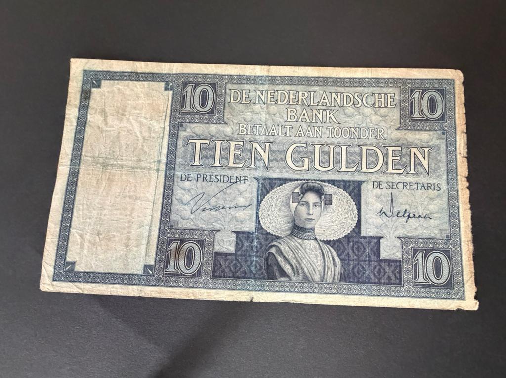 10 Gulden Biljet Zeeuws Meisje uit 1930 - Nederland, Ophalen of Verzenden, 10 gulden, Los biljet