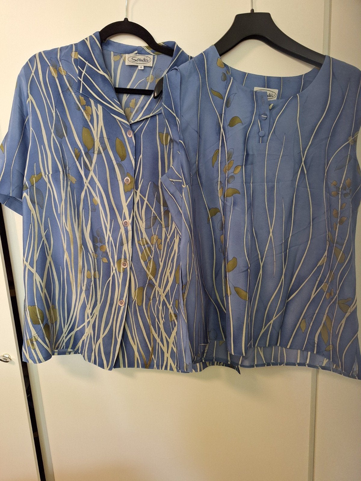 Sensia Blouse  en Rok 3Set - Maat 46, Ophalen, Blauw, Maat 46/48 (XL) of groter, Sensia