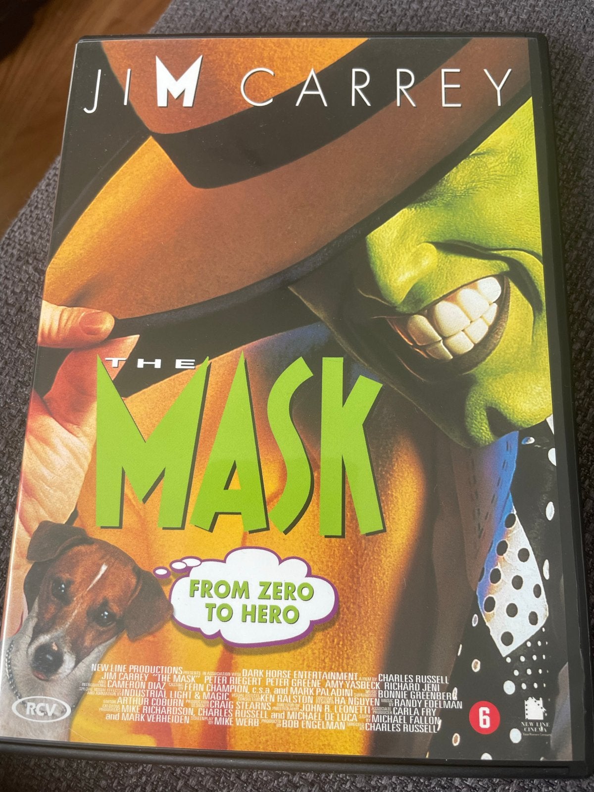 The Mask DVD - Jim Carrey - From Zero to Hero, Nederlands, Ophalen of Verzenden, Vanaf 6 jaar, Inclusief doosje