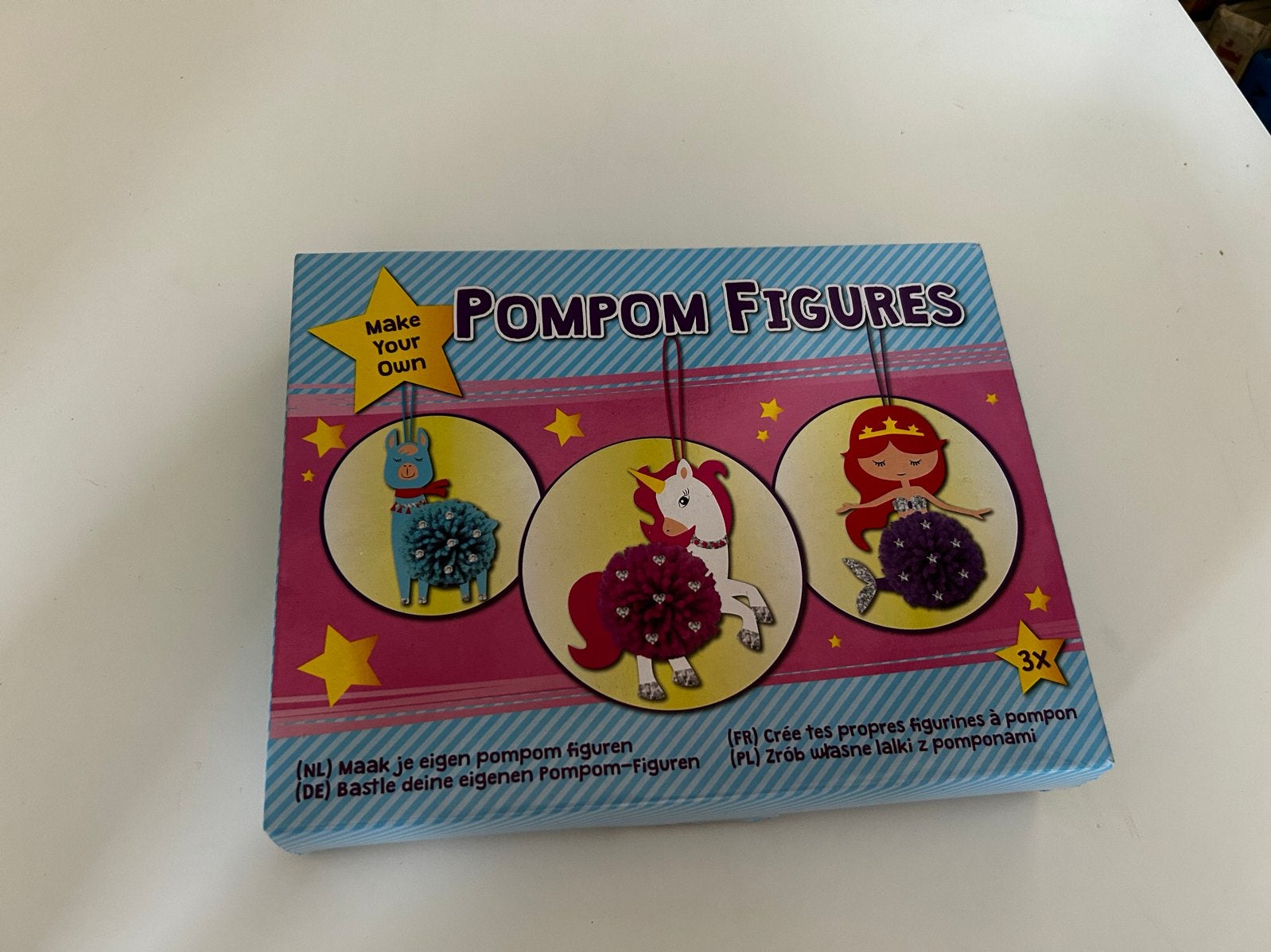 Maak je eigen Pompom Figuren Knutselset, Nieuw, Meerkleurig, Ophalen of Verzenden, Educatief