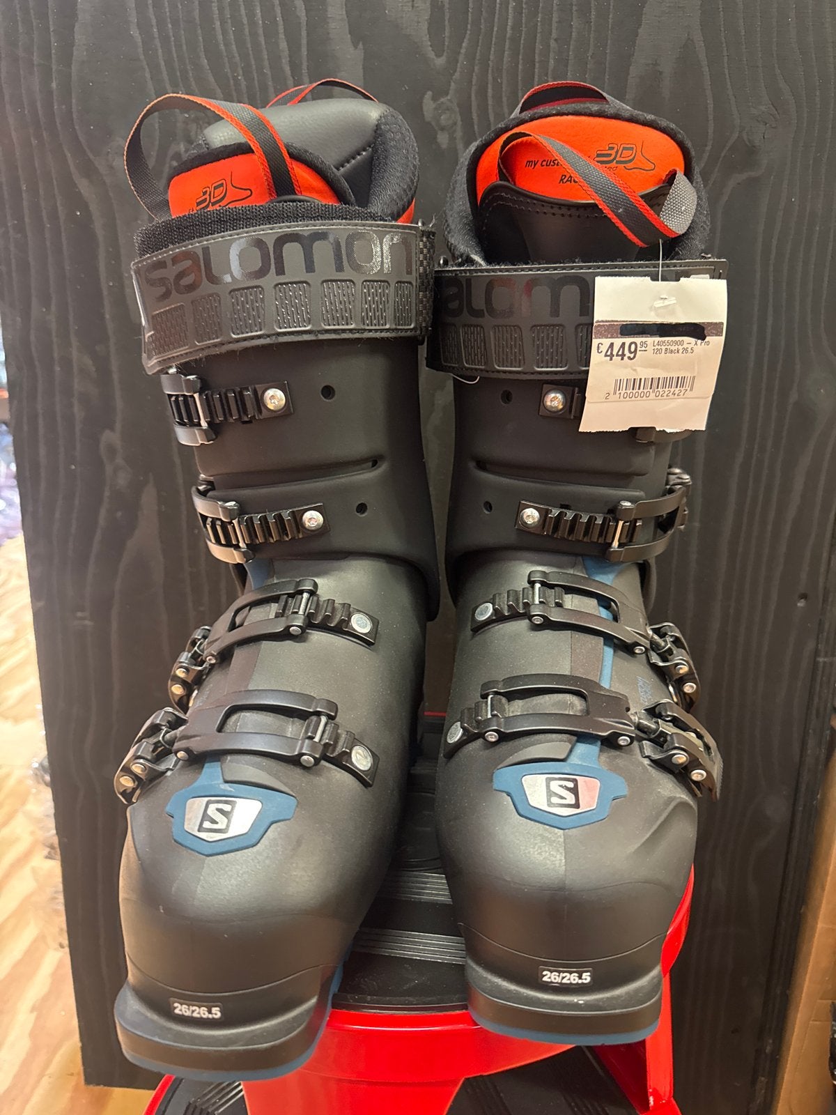 Nieuwe Salomon X Pro 120 skischoenen - Maat 26/26.5, Schoenen, Nieuw, Skiën, Salomon