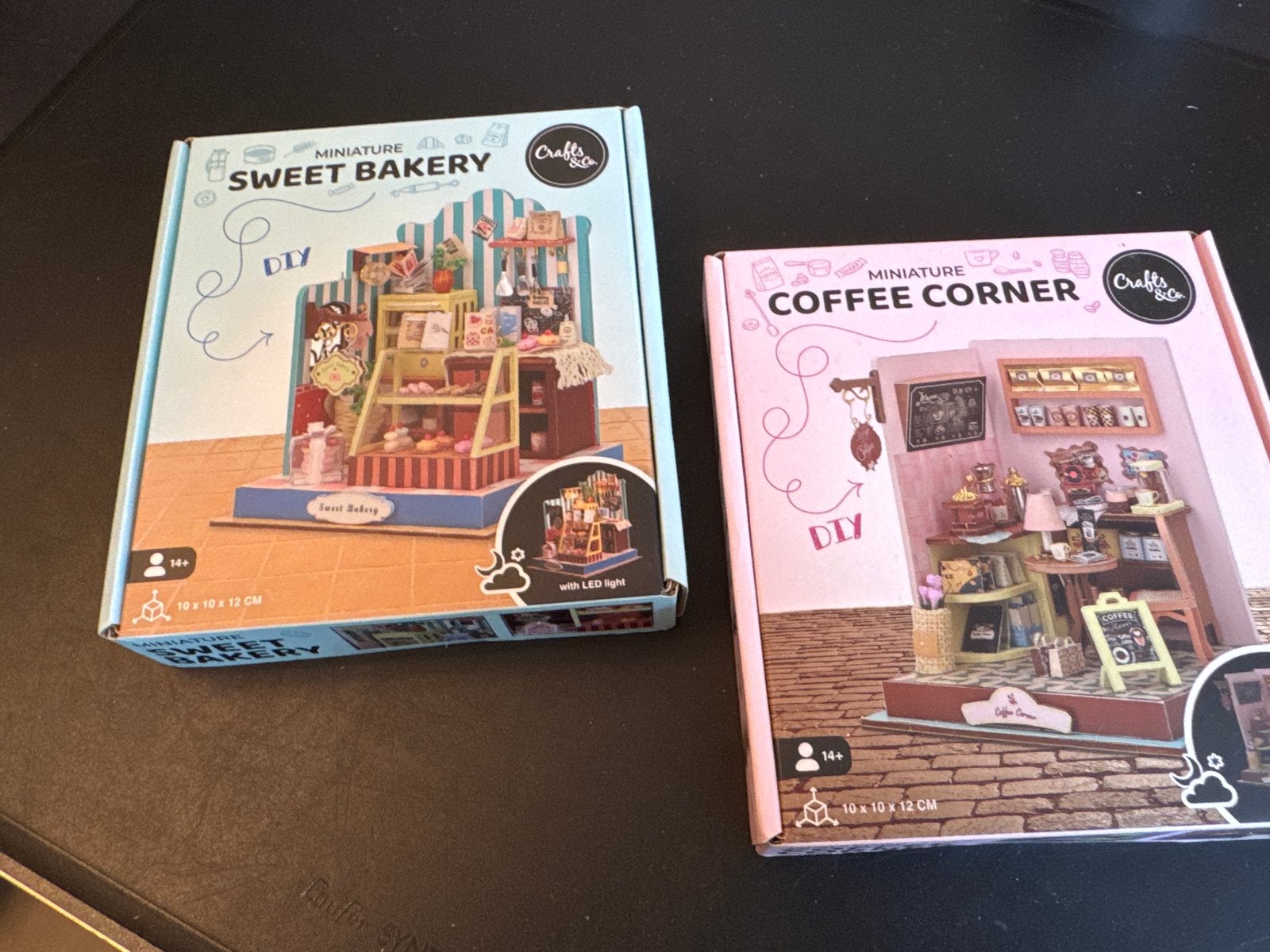 DIY Miniatuur Knutselsets: Sweet Bakery & Coffee Corner, Hobby en Vrije tijd, Overige thema's, Nieuw, Meerkleurig, Educatief