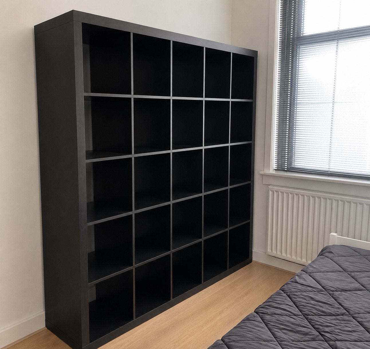 Kallax ikea kast 5x5 donkerbruin, Ophalen, Gebruikt