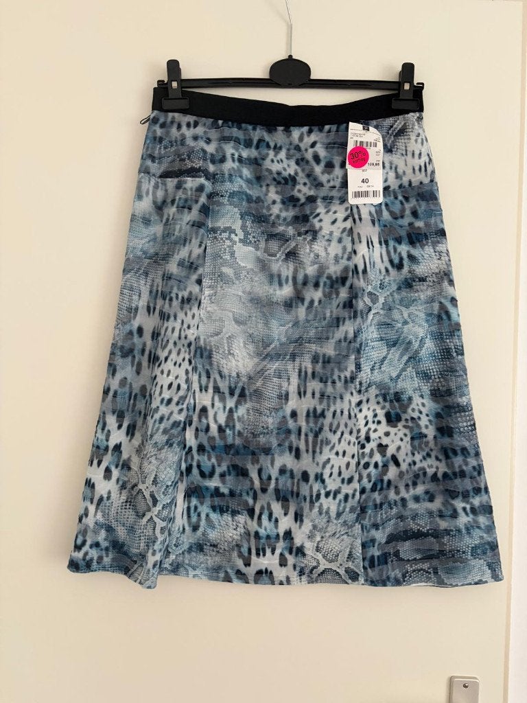 tk:Rok met print van Sommermann,helemaal nieuw  prijskaart, Kleding | Dames, Maat 38/40 (M), Sommermann, Zwart, Nieuw