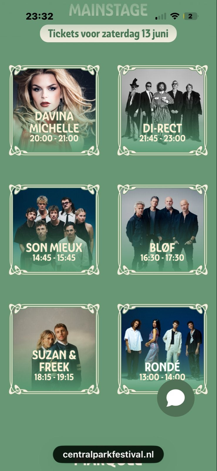 4 tickets Central Park voor 13/6/2026, Tickets en Kaartjes, Twee personen, November