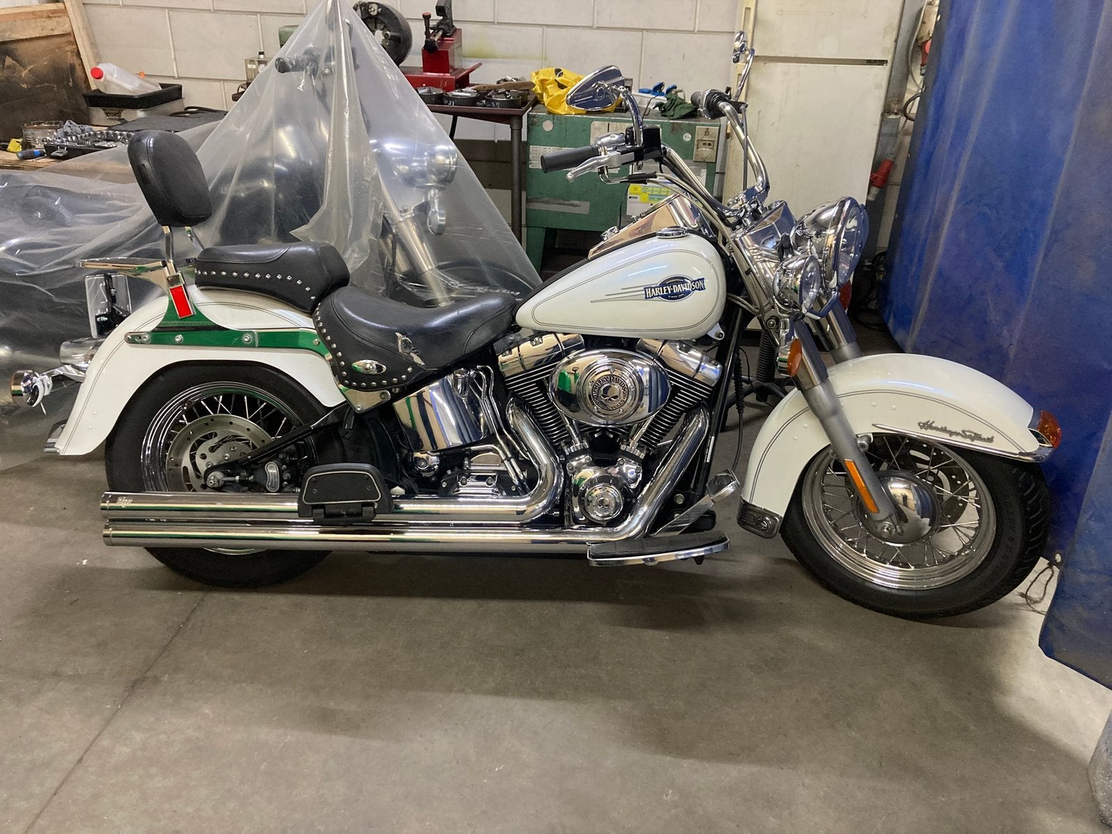 Harley Davidson heritage, Motoren, 2 cilinders, Chopper, Particulier