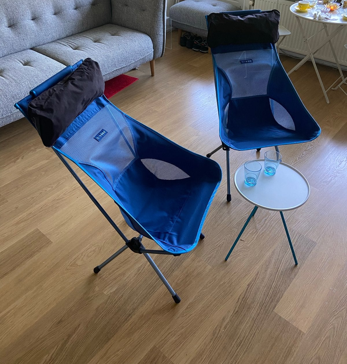 2x Helinox Sunset Chair met Air + Foam Headrest bijna nieuw, Ophalen, Zo goed als nieuw, Campingstoel