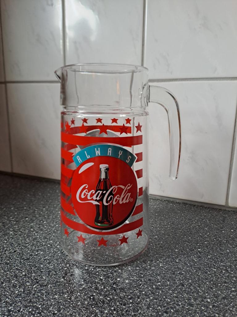 Coca-cola schenkkan waterkan., Verzamelen, Coca-cola, Gebruiksvoorwerp, Ophalen of Verzenden, Zo goed als nieuw