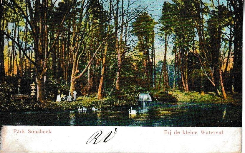ARNHEM-SONSBEEK - Bij de KLEINE WATERVAL, Verzamelen, Ansichtkaarten | Nederland, Gelopen, Gelderland, Voor 1920, Ophalen of Verzenden