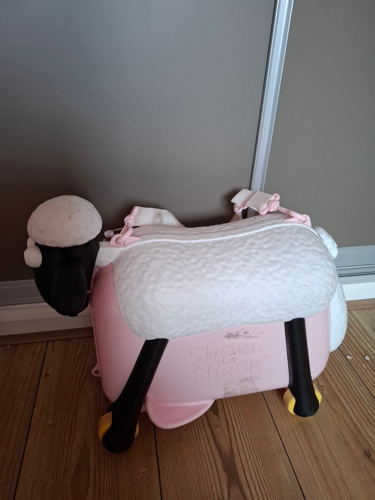 Shaun het Schaap Kinderkoffer - Roze, Gebruikt, Minder dan 50 cm, Minder dan 35 cm, Zacht kunststof