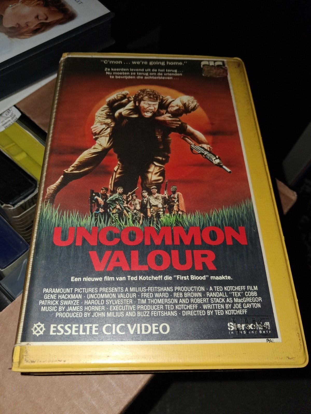 Vhs ex-rental - Uncommon Valor, Cd's en Dvd's, VHS | Film, Vanaf 16 jaar, Ophalen of Verzenden, Gebruikt, Horror